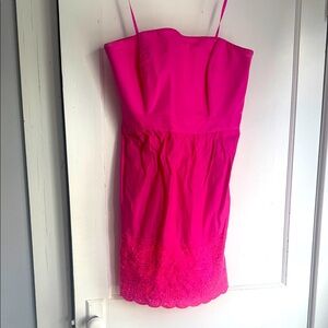 Vineyard Vines Elegant Pink Strapless Dress